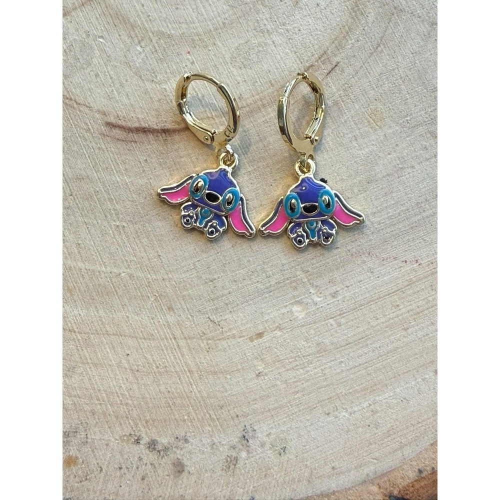 Gold Plated Stich‎ Earrings
